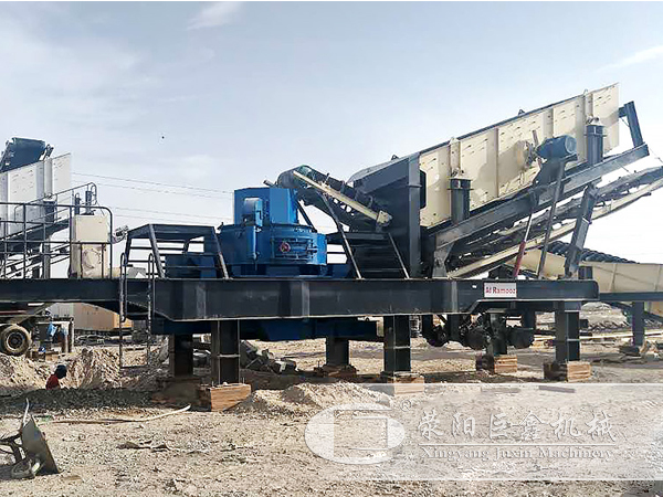 时产100吨的机制沙生产线(移动式)
