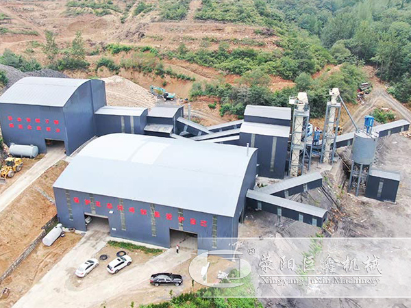 封闭式3000吨大型砂石料生产线
